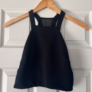 Express Cropped Open Back Halter Style Top w/ Open Back Size S